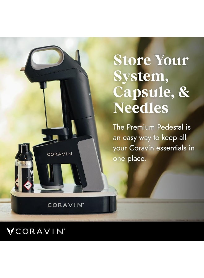 Coravin Coravin Pedestal Base - Preserve Wine for Years - Stand Wine Preservation System - Display Pure Capsules, Needles & Aerator - Image 2