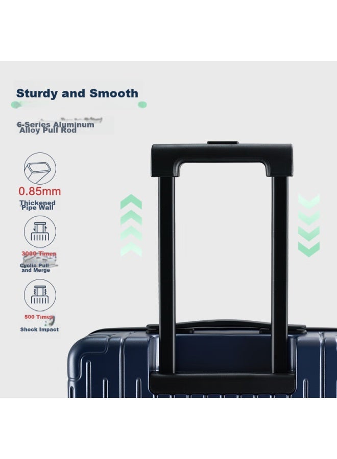 OIWAS Aihua Luggage Suitcase For Men And Women, Carry-on Luggage With 360° Wheels, 18-inch Travel Case, Small Suitcase 6669 Navy Blue - Image 4