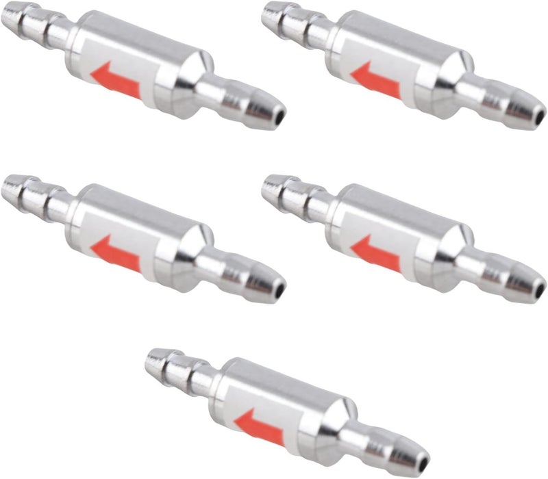 Sorandy 5Pcs Stainless Steel 1 Way Check Valve, Prevents Water Backflow Check Valve, Rust Proof Design for Fish Tank Aquarium CO2 Supply System & O3 Generators - Image 3