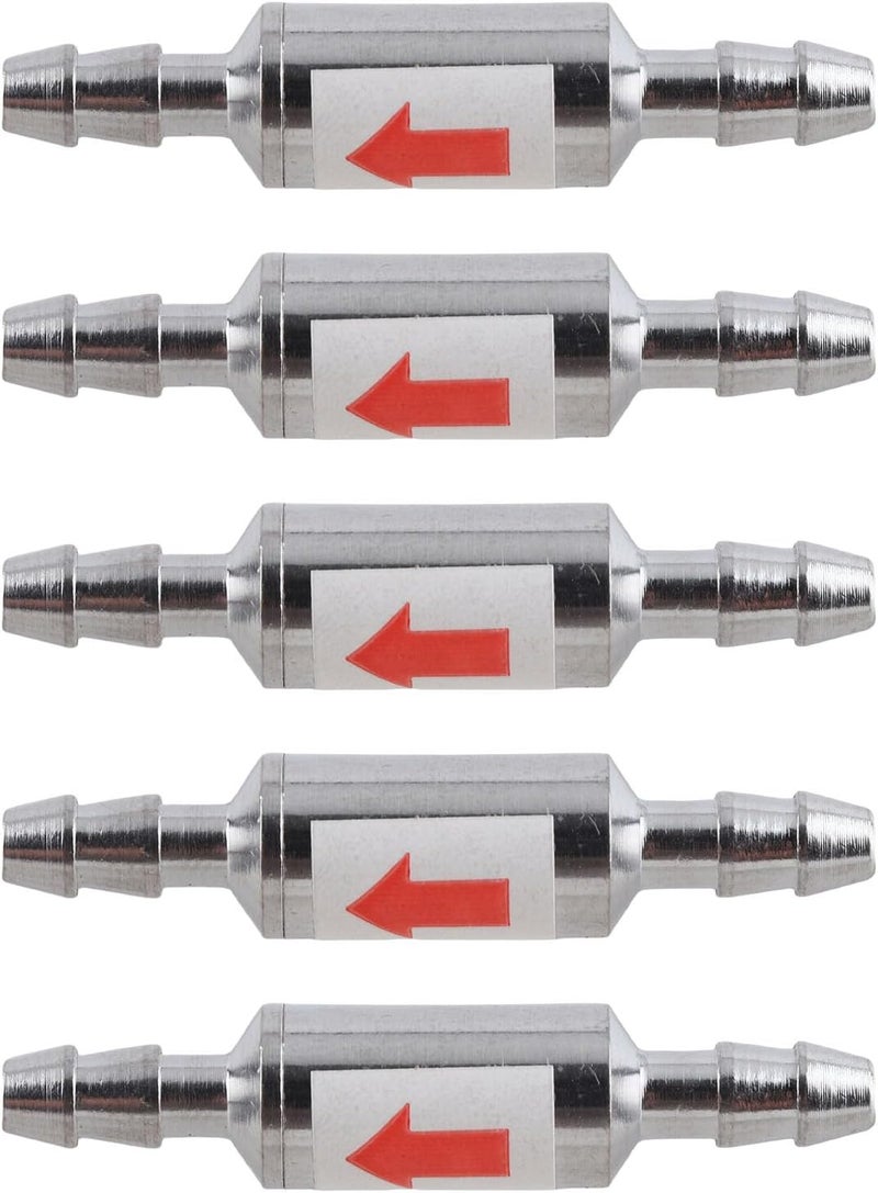Sorandy 5Pcs Stainless Steel 1 Way Check Valve, Prevents Water Backflow Check Valve, Rust Proof Design for Fish Tank Aquarium CO2 Supply System & O3 Generators - Image 5