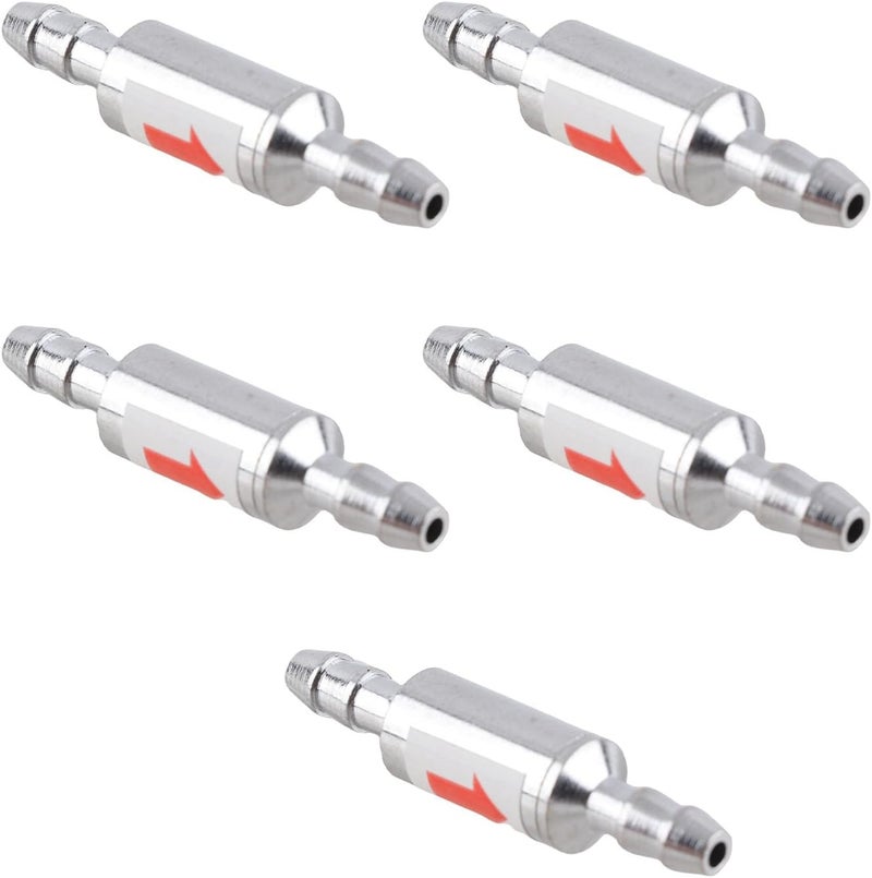 Sorandy 5Pcs Stainless Steel 1 Way Check Valve, Prevents Water Backflow Check Valve, Rust Proof Design for Fish Tank Aquarium CO2 Supply System & O3 Generators - Image 2