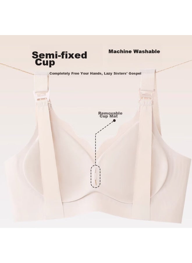Fenye Maternity Nursing Bra, Pregnancy-specific, Postpartum Breastfeeding, Comfortable, Push-up, Anti-sagging Brassiere, XL - Image 3