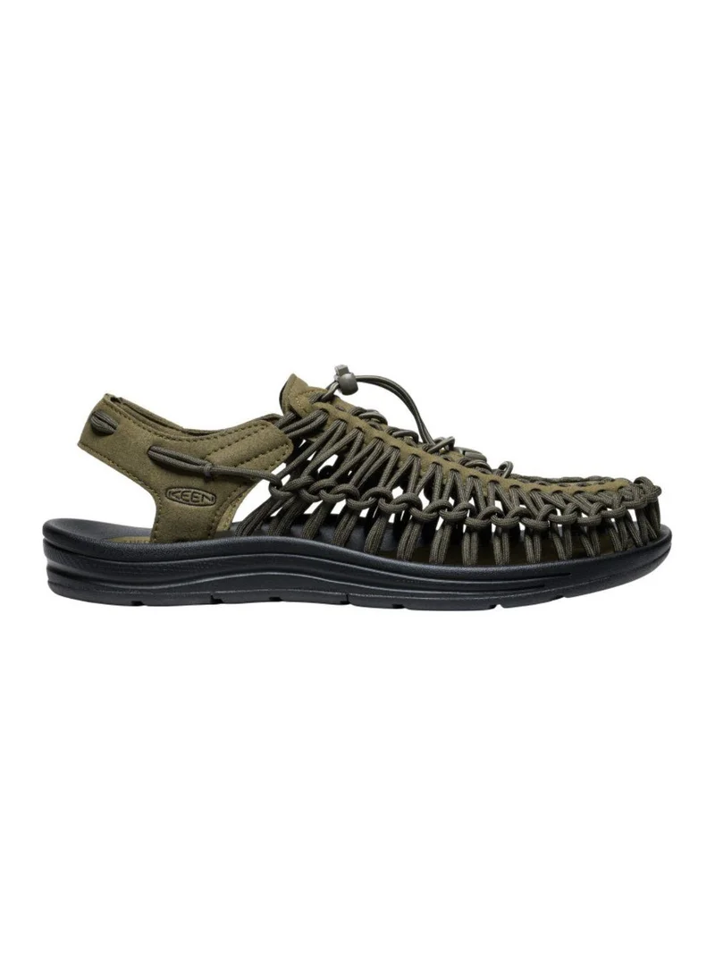 Keen MEN UNEEK FLAT SANDALS OLIVE/BLACK