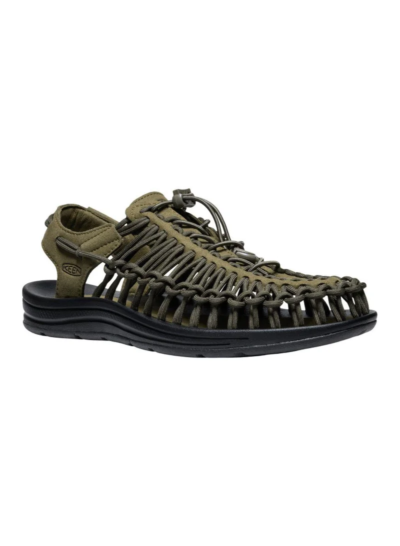 Keen MEN UNEEK FLAT SANDALS OLIVE/BLACK