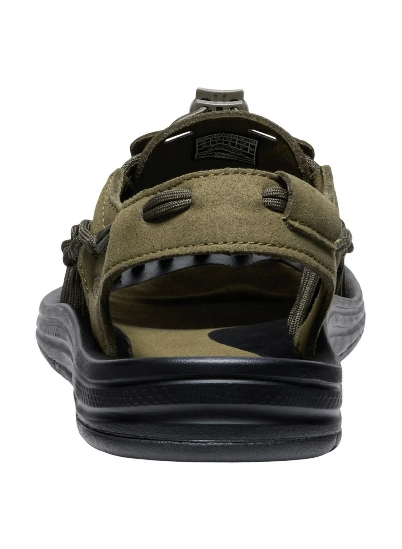 Keen MEN UNEEK FLAT SANDALS OLIVE/BLACK