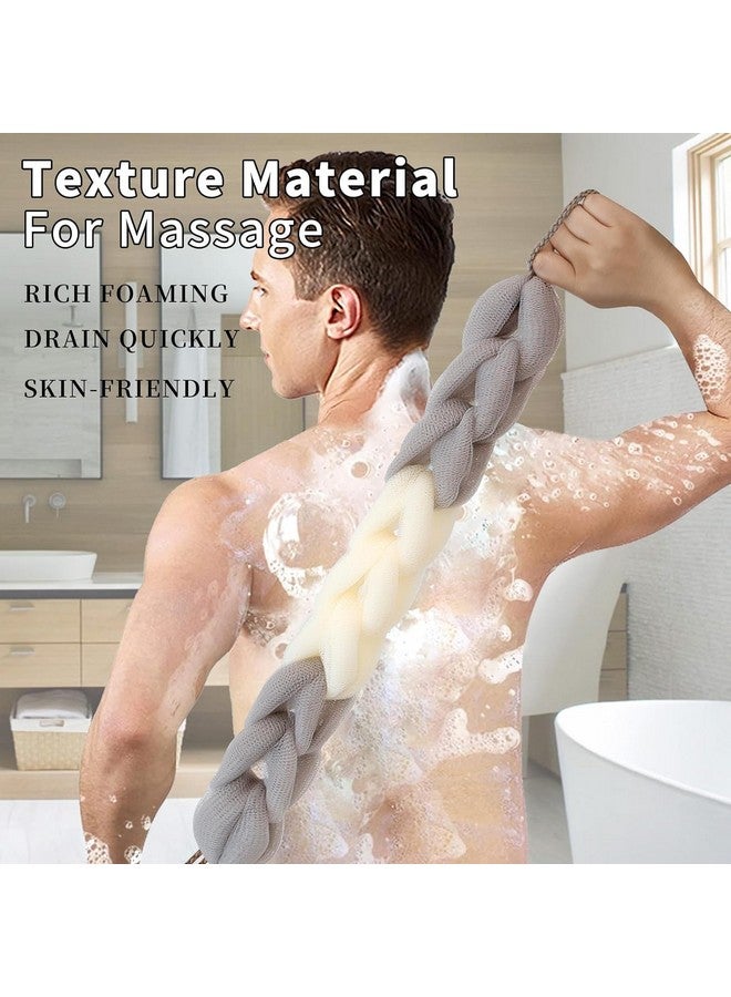 INSIME Body back scrubber for bathing for men & women | Long stretch Loofah back scrubbing body scrubber for bathing | Soft Exfoliating sponge body wash scrubber | Shower Scrub bath accessories for women & men (Pack of 1) - Image 3