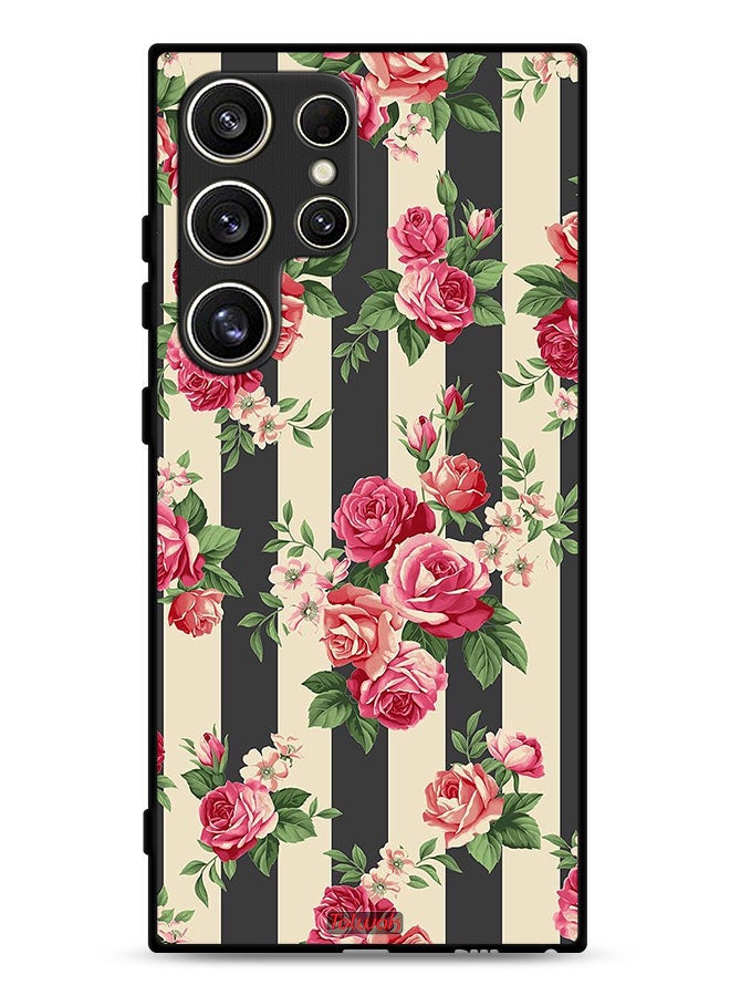 Tolwak Samsung Galaxy S24 Ultra 5G Protective Case Cover Roses Pattern - Image 1