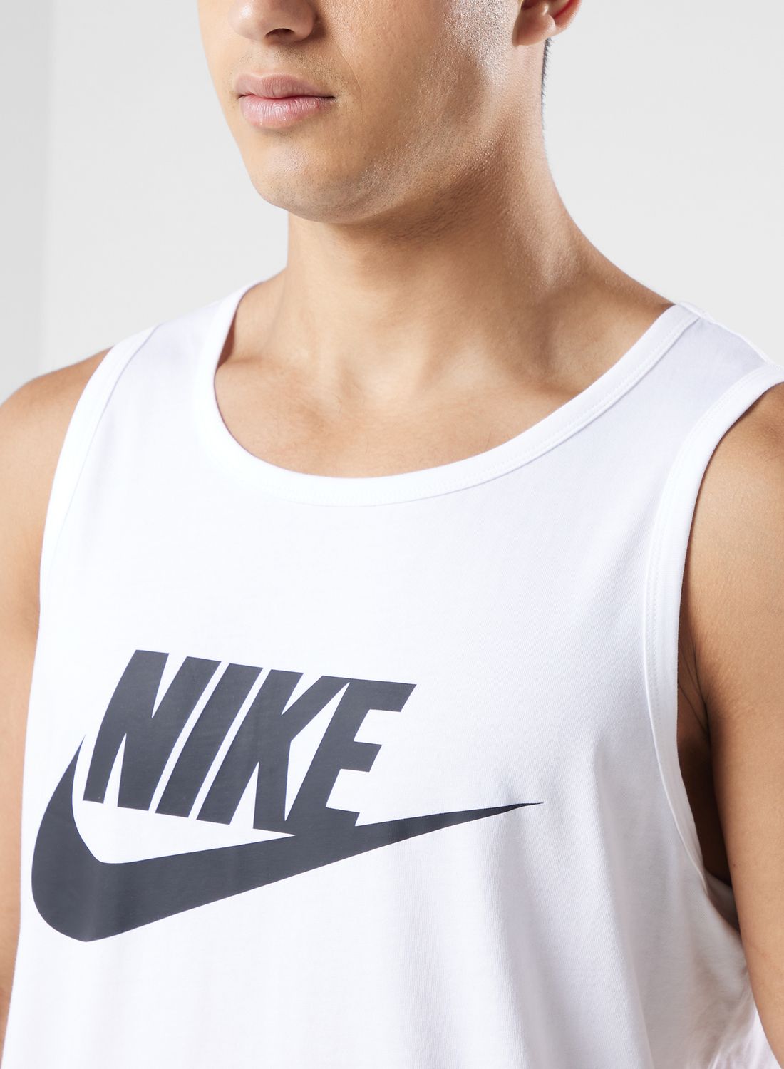 nike white vest mens