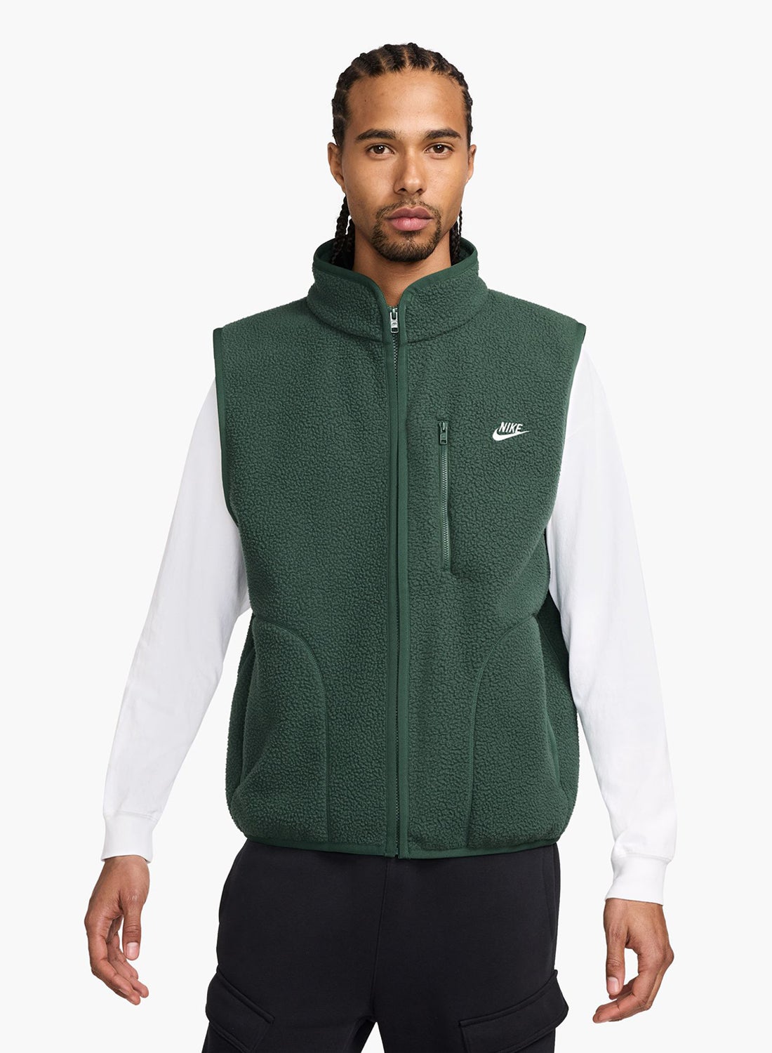 nike therma full zip winterized vest