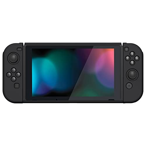 PlayVital Ergonomic Grip Case for Nintendo Switch, Upgraded Protective Hard Case Protector for Switch - Comfort Shock-absorbent Anti-Scratch Dockable Durable Cover Game Accessories, Black - Image 5