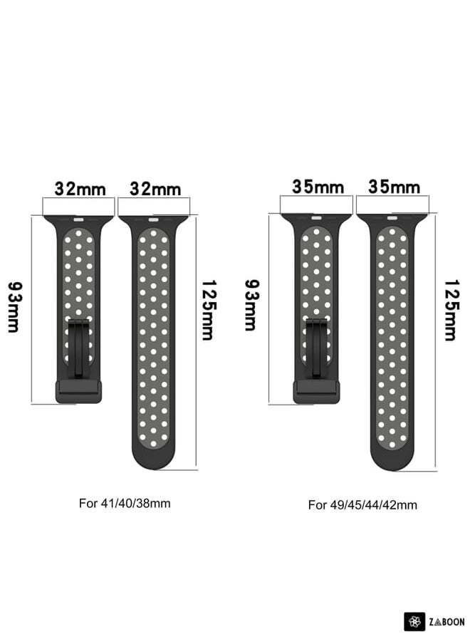 Generic - Apple Watch 3 38/40/41mm Magnetic Buckle Silicone Watch Band - Image 1