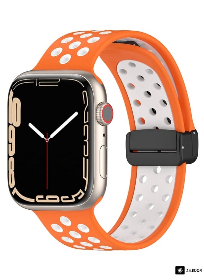 Generic - Apple Watch 3 38/40/41mm Magnetic Buckle Silicone Watch Band - Image 1