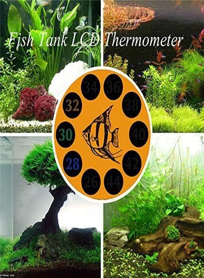 ARK AQUATICS ترمومتر لاصق رقمي دائري لأحواض السمك من ARK Aquatics | ترمومتر لاصق صغير الحجم وخفيف الوزن وموفر للمساحة، مناسب لأحواض السمك وملحقات التيراريوم، عبوة من قطعتين - Image 5
