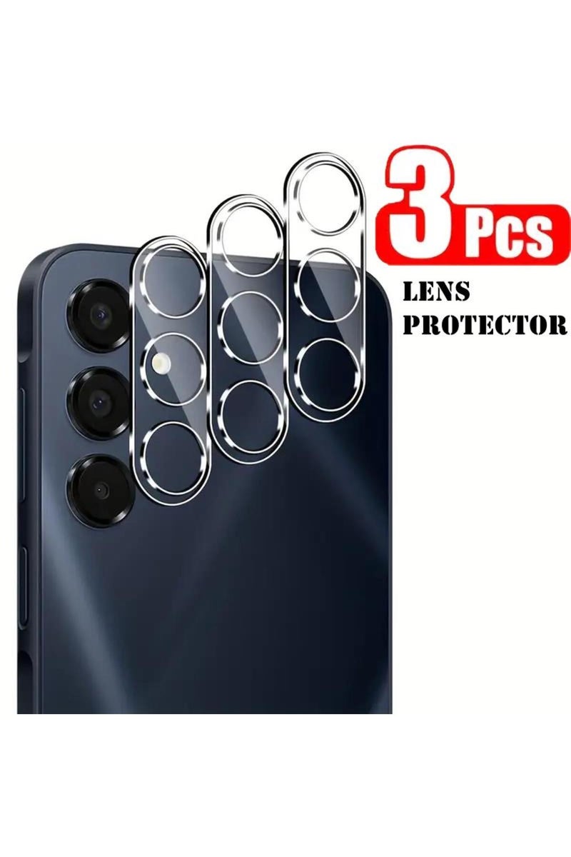 Galaxy A54 Clear 3Pcs Clear 3D Lens Protector for Samsung Galaxy A16 5G A55 A35 A15 A54 A34 A14 Came