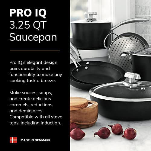 Scanpan Pro IQ 3 qt Nonstick Covered Saucepan - Compatible with All Cooktops, Induction Ready, Metal Utensil Safe, Oven Safe to 500°F, Dishwasher Safe - Image 2