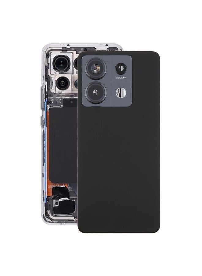 erorex For Xiaomi Redmi Note 13 Pro 5G OEM Back Cover with Camera Lens Cover(Black) - Image 1