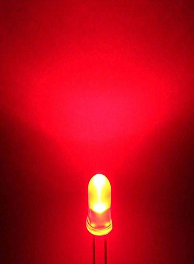 إنفينتو مجموعة إنفينتو من 25 مصباح LED أحمر اللون 5 مم، يعمل بجهد 3-5 فولت تيار مستمر، مثالية للمشاريع اليدوية. - Image 2