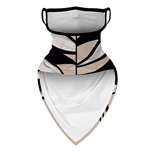 YAYOUREL Halloween Scary Skull Mask Halloween Masks for Adults Pumpkin Skeleton Bandana Neck Gaiter Face Mask Covering Ear Loop Bandanas for Men Women UV Face Scarf Mask Cover Fishing Black White - Image 5