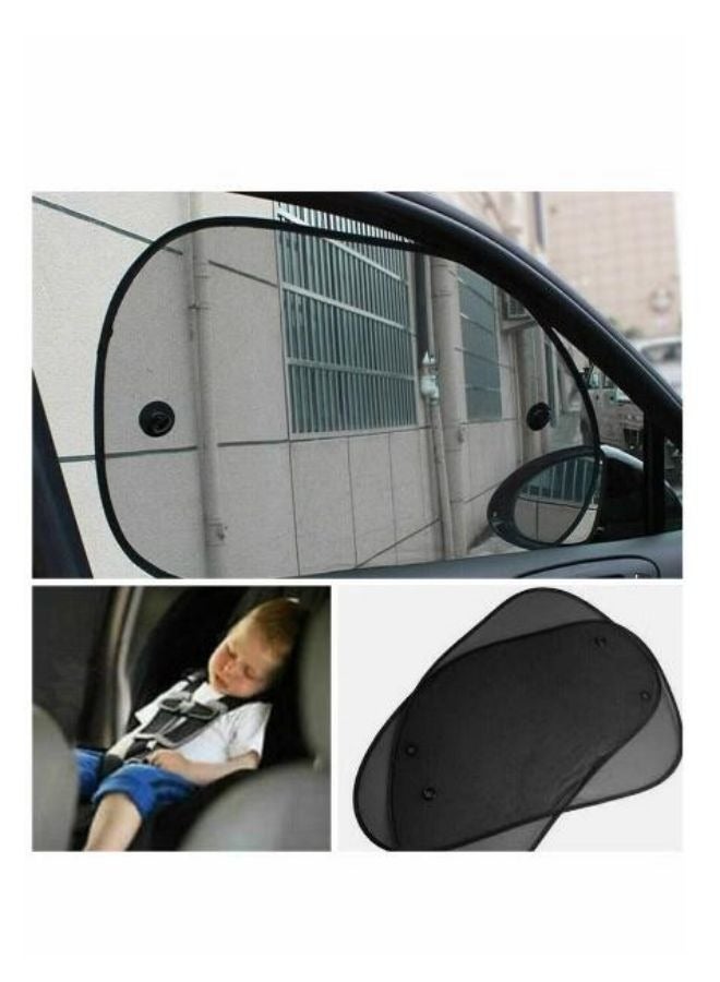 Loquat 2pcs Car Sunshade Mesh Diagonal Gear Fixed Car Window Sunshade Side Window Car Sunshade Sunscreen Heat Insulation Provide Glare And Uv Protection Currency - Image 5