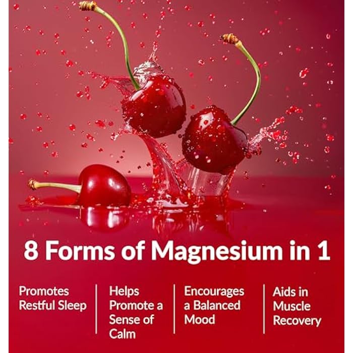 BIOptimizers Magnesium Breakthrough Drink - 8 Forms of Magnesium, Electrolytes, Sleep Health, Stress, Muscle Recovery, Heart Support | Glycinate, Citrate, Malate- Tart Cherry - Image 2