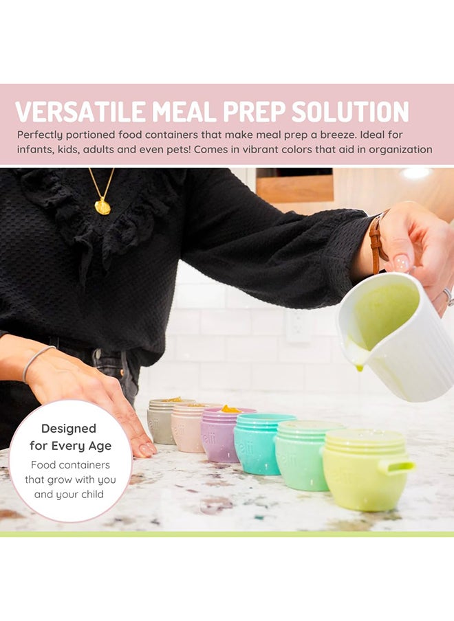 melii Pack Of 4 Silicone Snap And Go Pods, 4 Oz  - Image 5