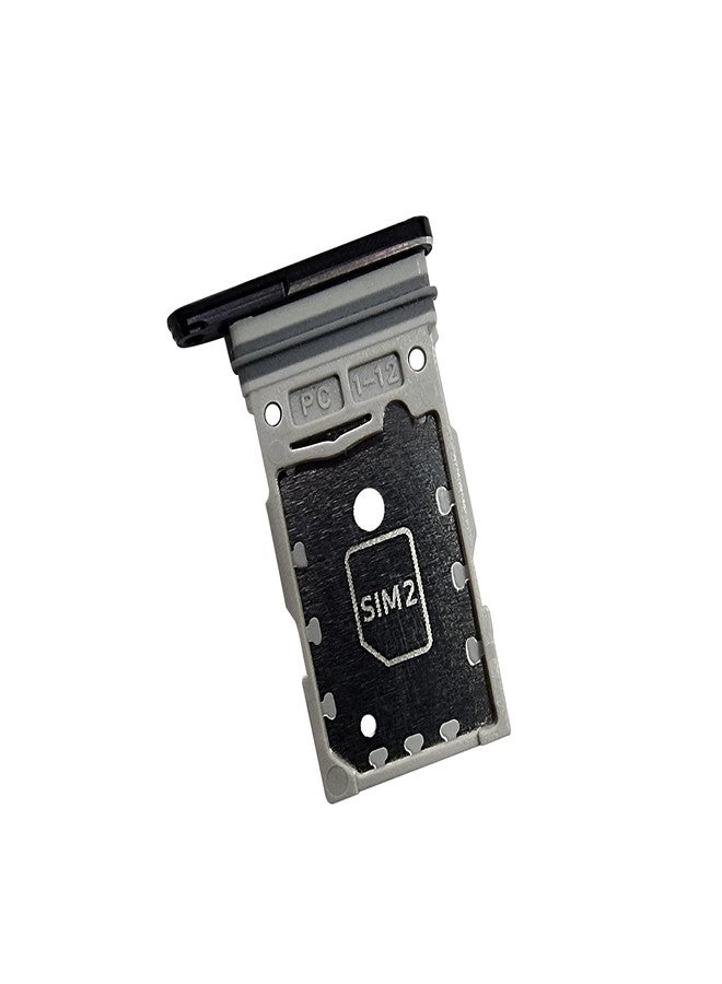 Eaglewireless Dual SIM Tray and Micro SD Card Tray Holder Slot with Rubber Waterproof Gasket Ring Replacement for Samsung Galaxy S23 Ultra 5G-Phantom Black - Image 2