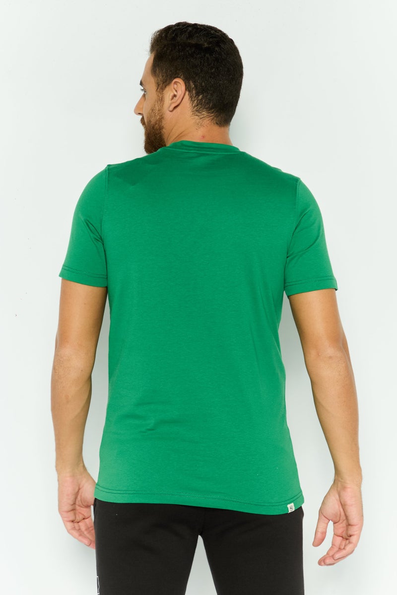 PUMA Men Sportswear Fit Short Sleeves Training T-Shirt, Green Combo - Image 3