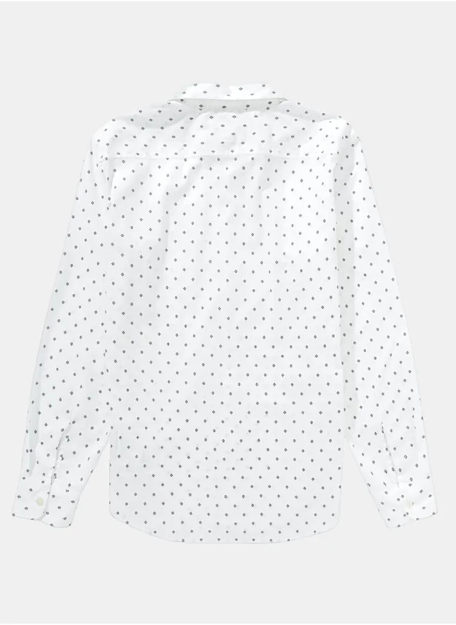 امريكان ايجل AE Slim Fit Everyday Printed Button-Up Shirt
