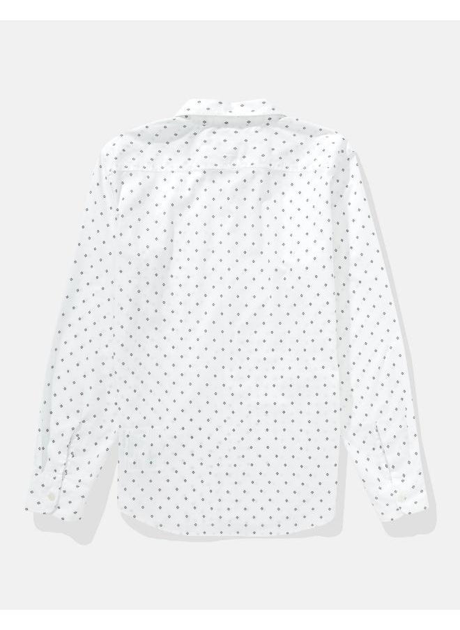 American Eagle AE Slim Fit Everyday Printed Button-Up Shirt  - Image 4