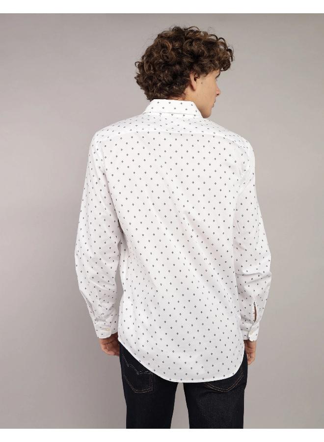 امريكان ايجل قميص بأزرار مطبوع بقصة ضيقة للاستخدام اليومي - Image 4