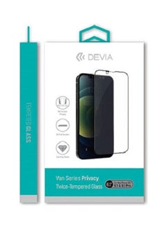 Van Series Full Screen Anti-Static Twice-Tempered Glass For Iphone 13 Pro Max Clear-Black