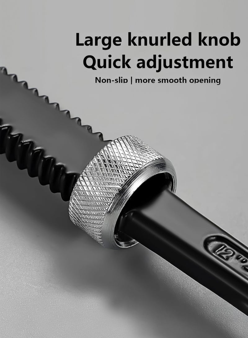 طقم مفتاح أنابيب قابل للتعديل، 7,9,10.5,12 إنش - Image 5