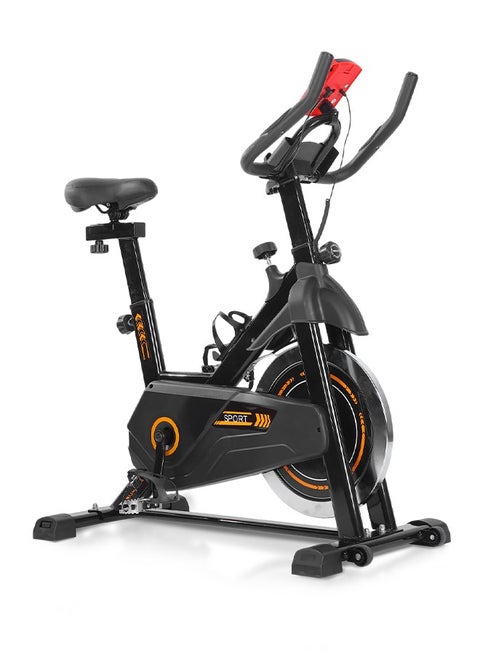 New Exercise Bike Equipped with an LCD Screen and Adjustable Magnetic Resistance for Cardio, Training and Fitness Exercises