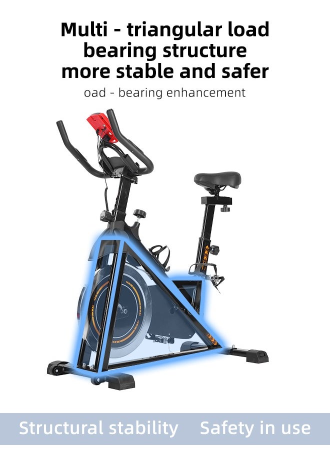 Favarey - New Exercise Bike Equipped with an LCD Screen and Adjustable Magnetic Resistance for Cardio, Training and Fitness Exercises - Image 1