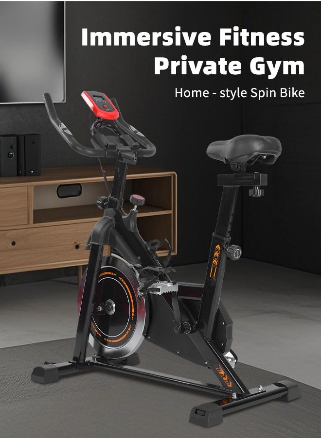 Favarey - New Exercise Bike Equipped with an LCD Screen and Adjustable Magnetic Resistance for Cardio, Training and Fitness Exercises - Image 1