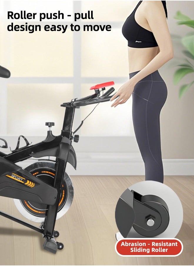 Favarey - New Exercise Bike Equipped with an LCD Screen and Adjustable Magnetic Resistance for Cardio, Training and Fitness Exercises - Image 1