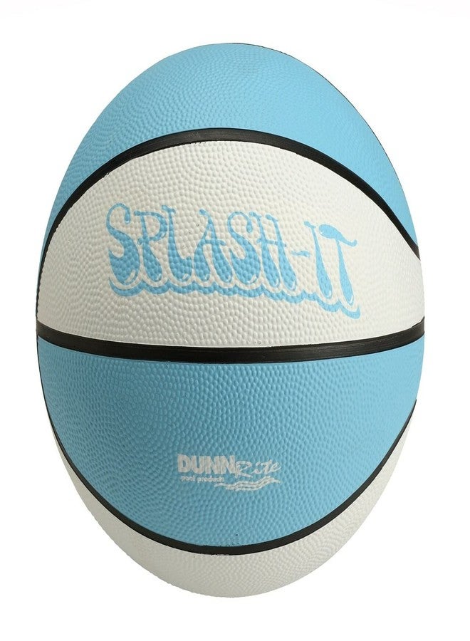 DUNNRITE Products 8" Diameter Midsize Aqua B120 Pool and Lake Water Basketball, Waterproof - Image 1