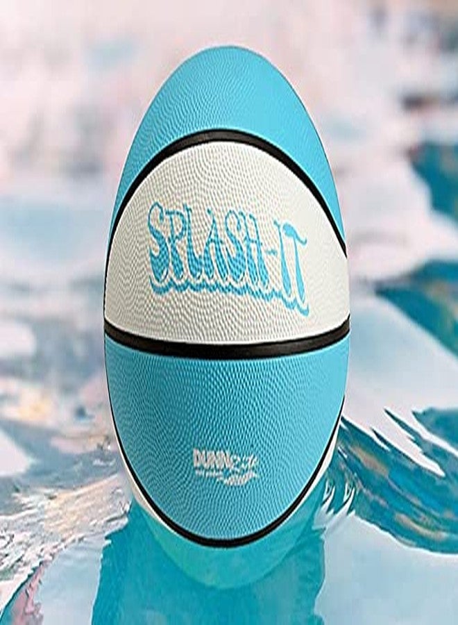 DUNNRITE Products 8" Diameter Midsize Aqua B120 Pool and Lake Water Basketball, Waterproof - Image 2