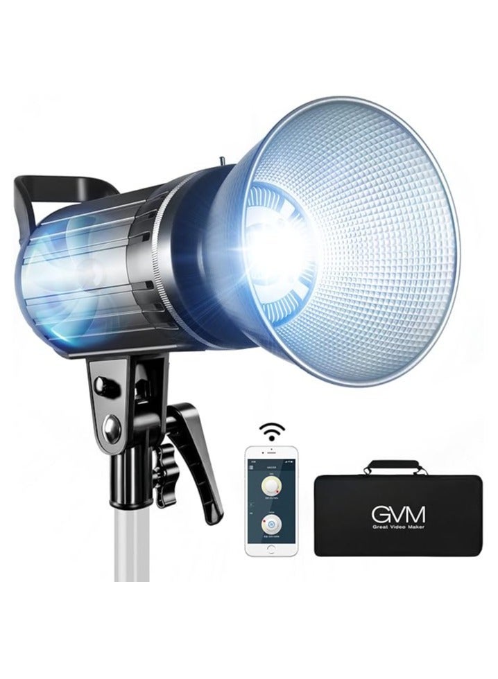 GVM G100W 100W High Power LED Light – Bi-Color & RGB Studio Video Light, Dimmable, 3200K–5600K for Photography & Filmmaking - Image 1