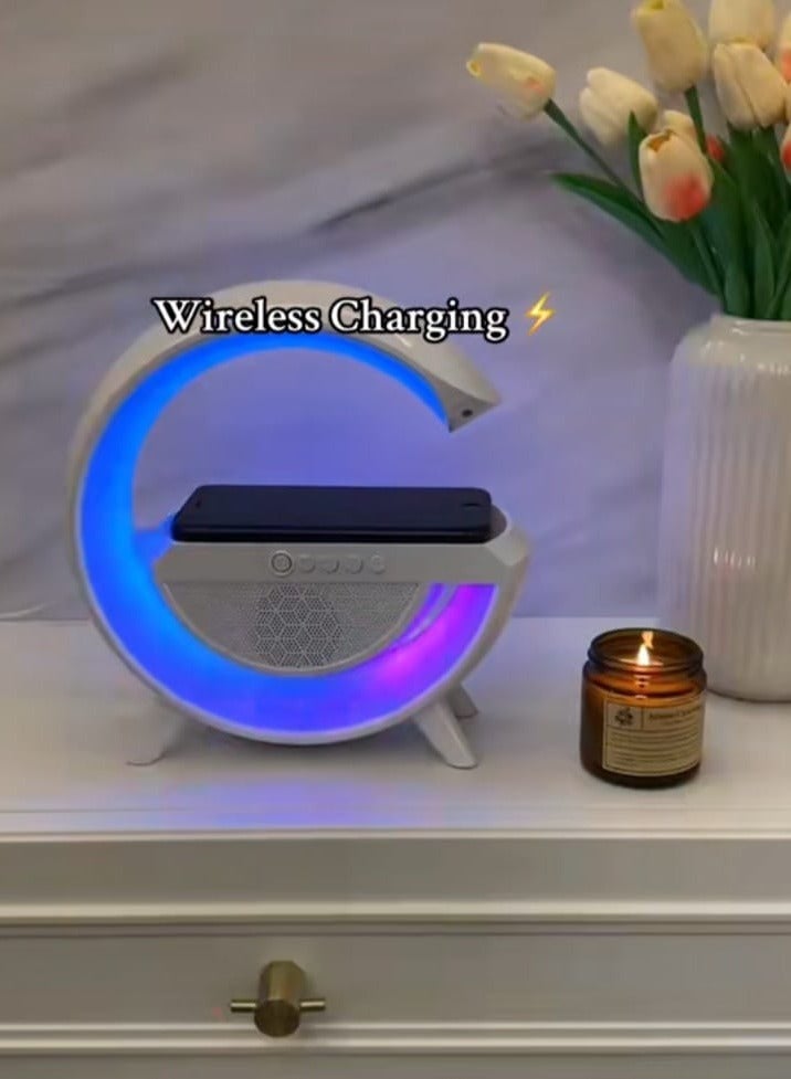 Night lamp with wireless charger and speaker - Image 1