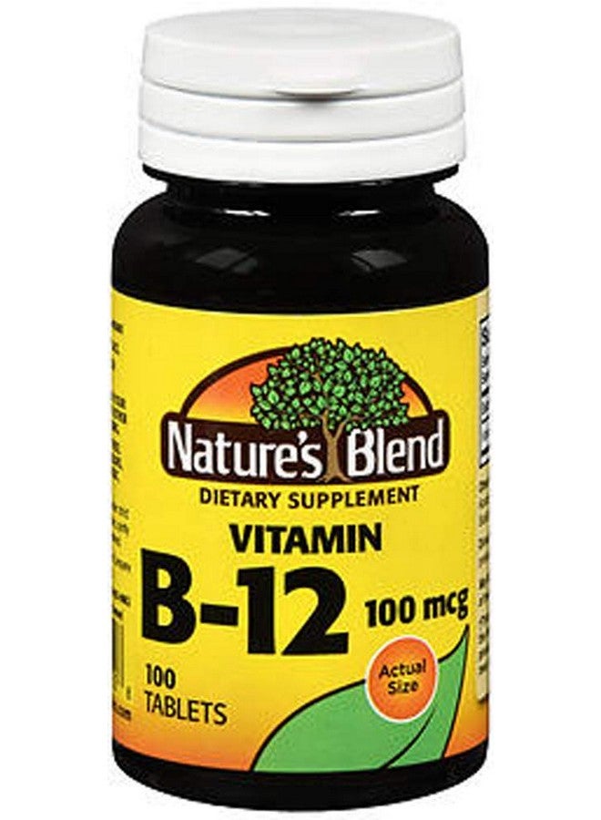 Nature's Blend أقراص فيتامين ب12 100 ميكروغرام 100 حبة عبوة من 2 - Image 1