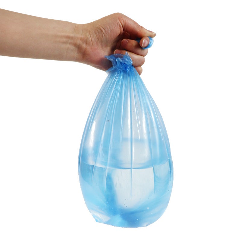 Garbage Bag Household Color Garbage Bag Kitchen Large Flat Mouth Disposable Thickened Garbage Bag 5 Rolls/Pack - Image 5