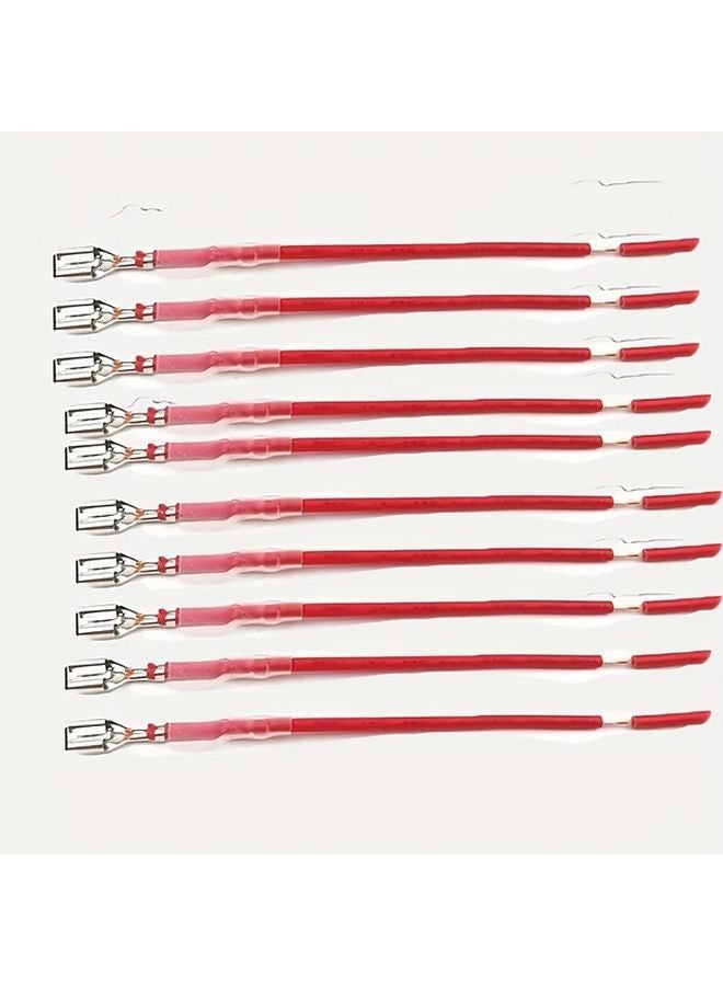 Black 10pcs 1 Gauge Heavy Duty Copper Core Wires with Locking Spring Clips - Image 5