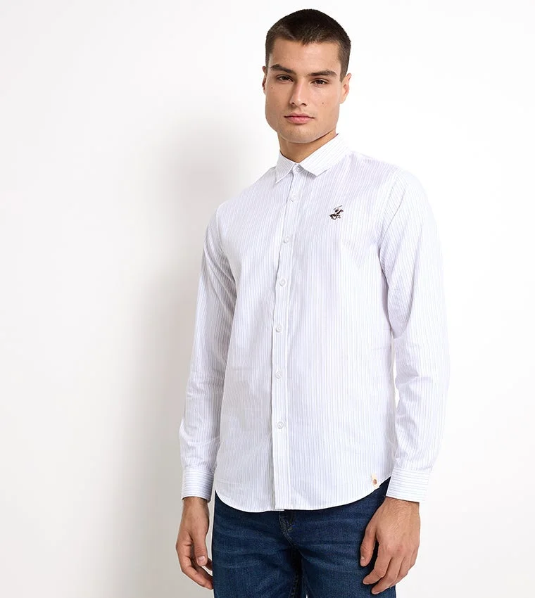 BEVERLY HILLS POLO CLUB Regular fit striped long-sleeve shirt