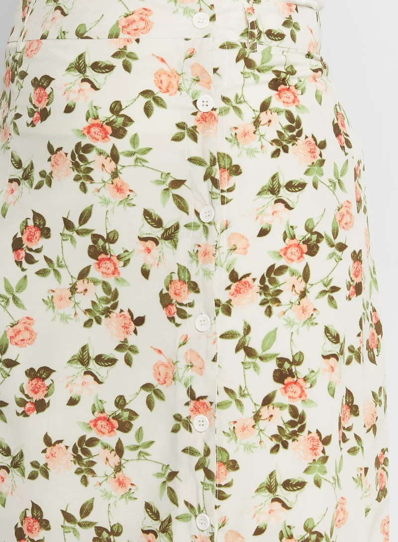 Ella Plus Floral Print Skirt