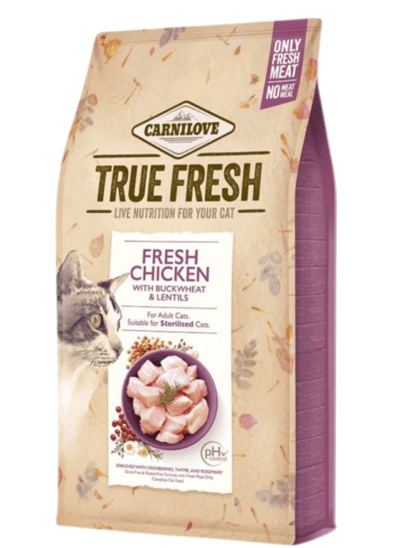 CARNILOVE True Fresh Dry Food Chicken for Adult & Sterilized Cats  4.8Kg 