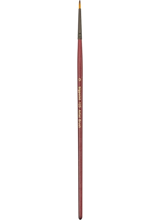 Bigpoint 123 Series Synthetic Bristle Round Brush No: 0  - Image 3
