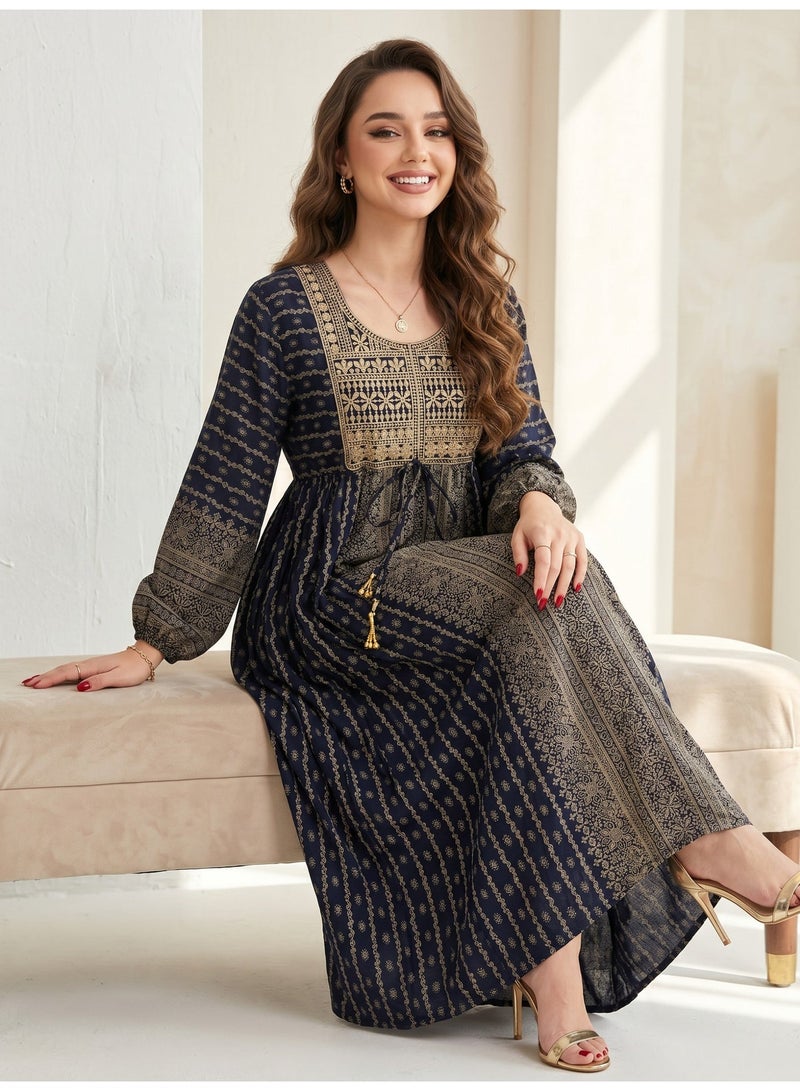 BHNS Embroidered women's jalabiyas, women's jalabiyas, luxurious jalabiyas, 2026 dresses, evening jalabiyas in large and small sizes, Moroccan kaftans, oriental Eid dresses, Emirati abayas for women, gifts, draa'a dresses for Eid, Gulf shirts, Moroccan women's shirts, gifts, abayas, Kuwaiti jalabiyas - Image 5