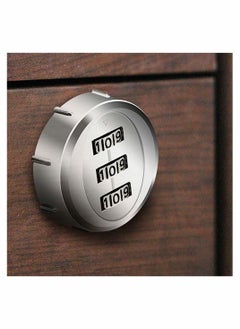 Y&D Combination Cam Lock 20mm Cylinder Length 3 Digit Code Security Locks for 12 to 16mm Wooden Wardrobe Arcade Cupboard Drawer Mailbox Silver  - Image 5