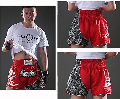 FLUORY Muay Thai Fight Shorts,MMA Shorts Clothing Training Cage Fighting Grappling Martial Arts Kickboxing Shorts Clothing - Image 5